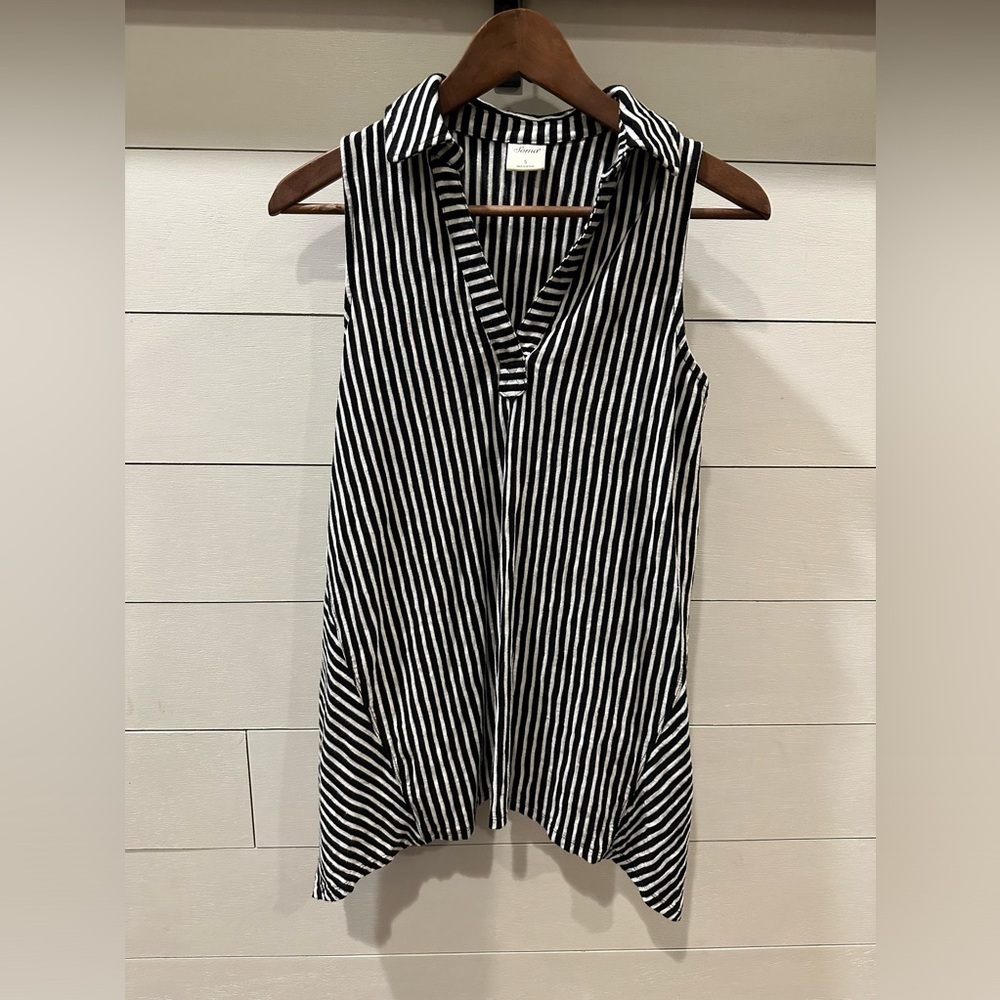 Soma Striped A-Line Tunic Top- small